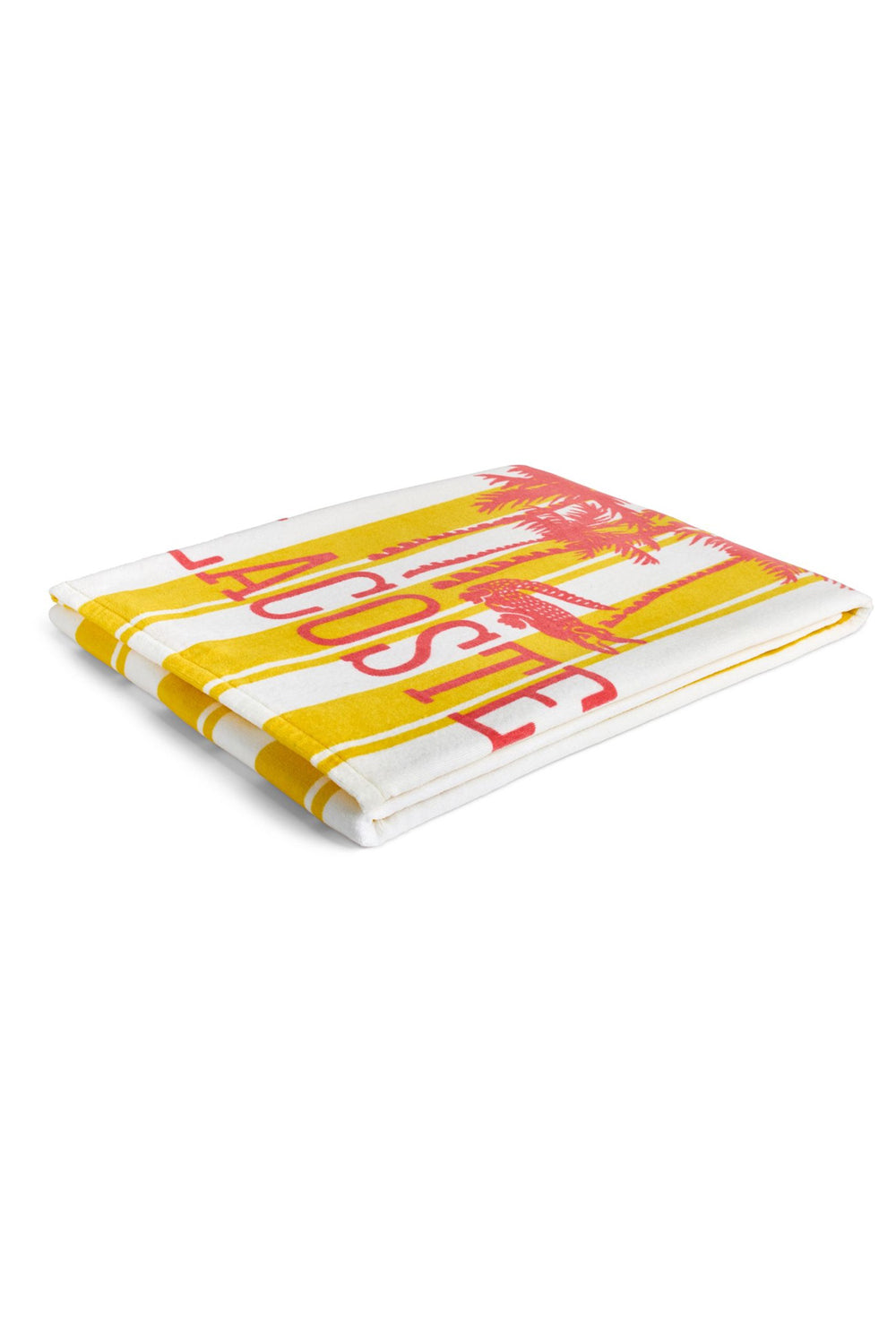 Пляжний рушник 285957916 yellow Lacoste