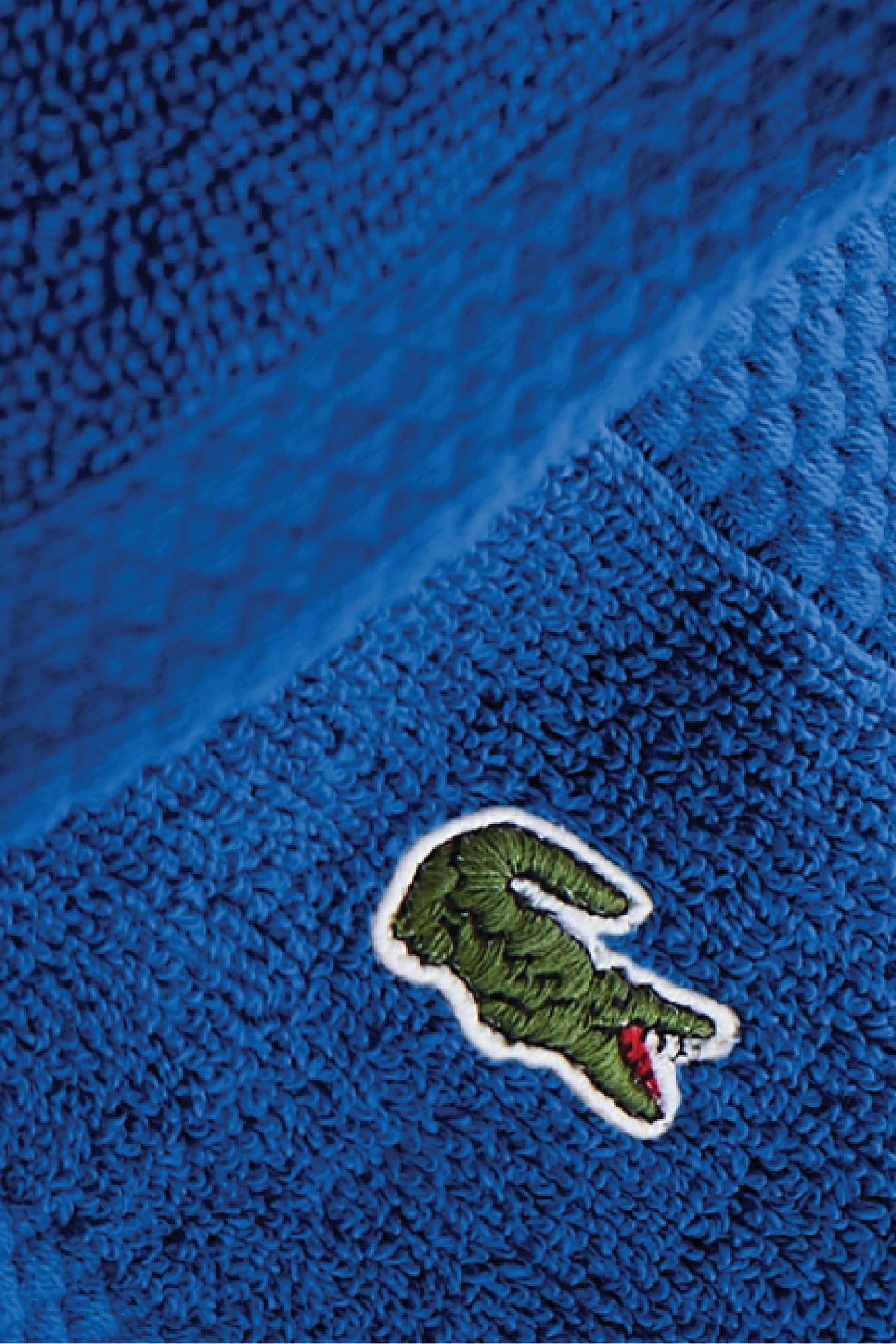 Банний рушник 980405904 blue Lacoste вишивка