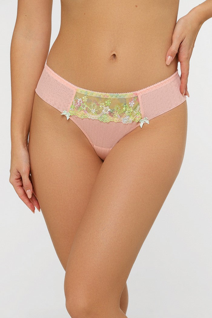 Трусики бразиліана з мереживом Li-2540 lime punch