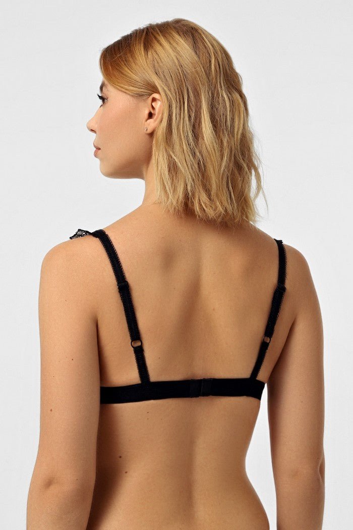 М'який бралет з мережива ST-1421 carmine/black