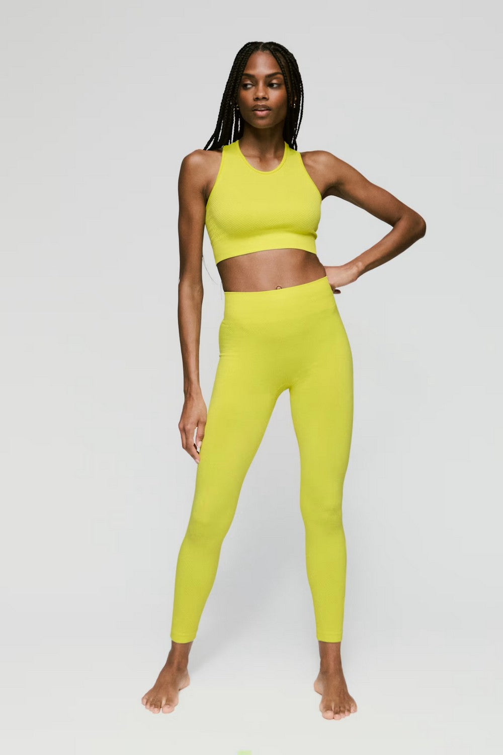 Спортивные леггинсы с логотипом 3501682 Perry bright yellow