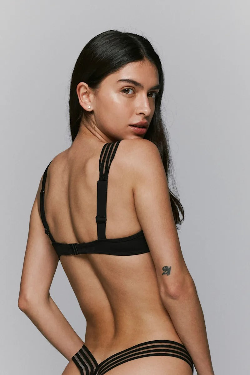 Купальний бюстгальтер бандо 3600214 Miss black