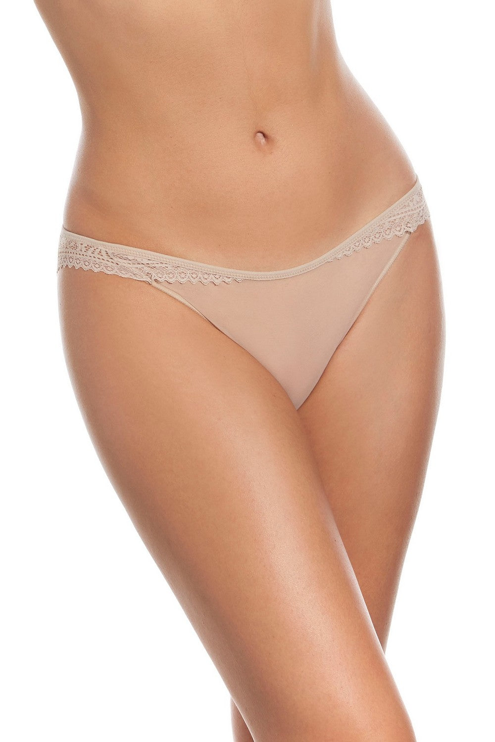 Мереживні трусики бразиліана Marcela 3121/LBR beige
