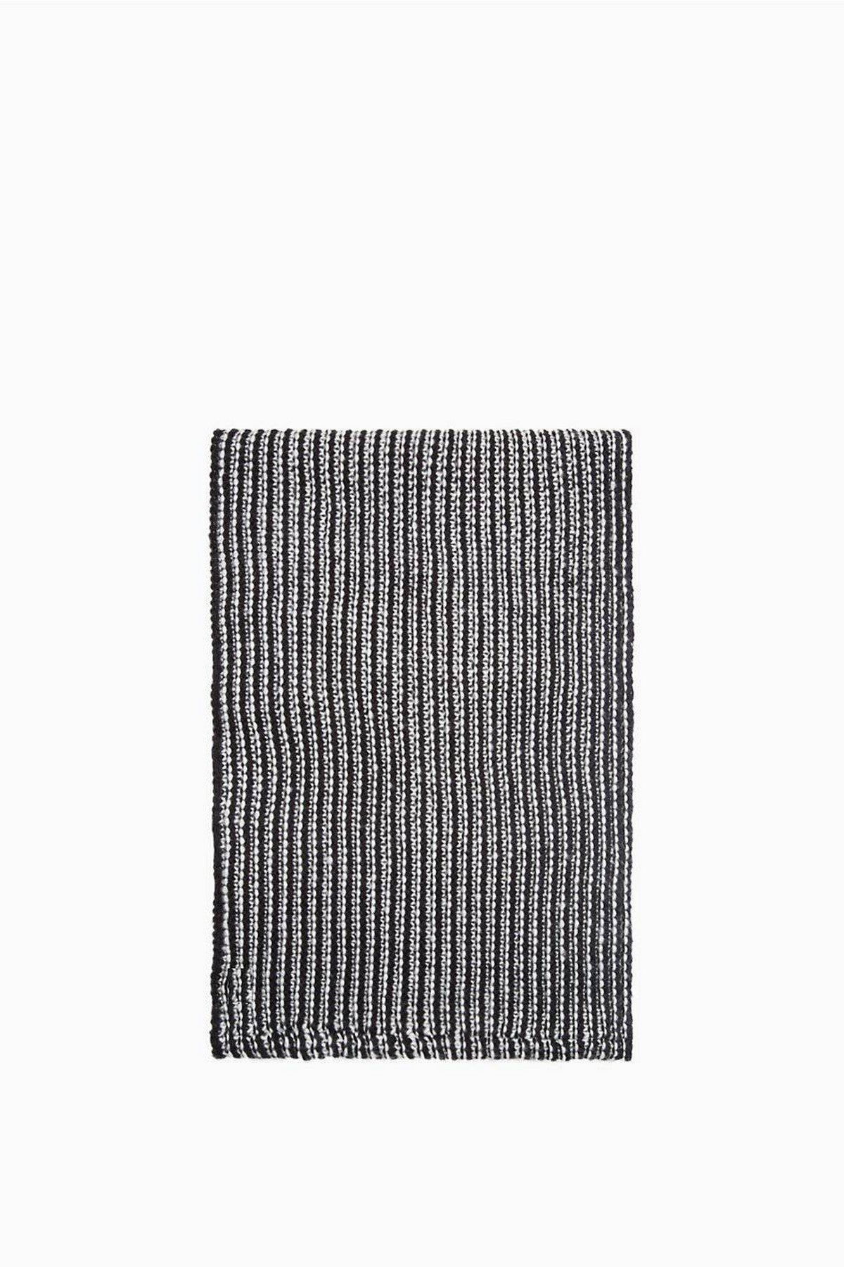 В'язаний шарф-хомут 464278895 black/white