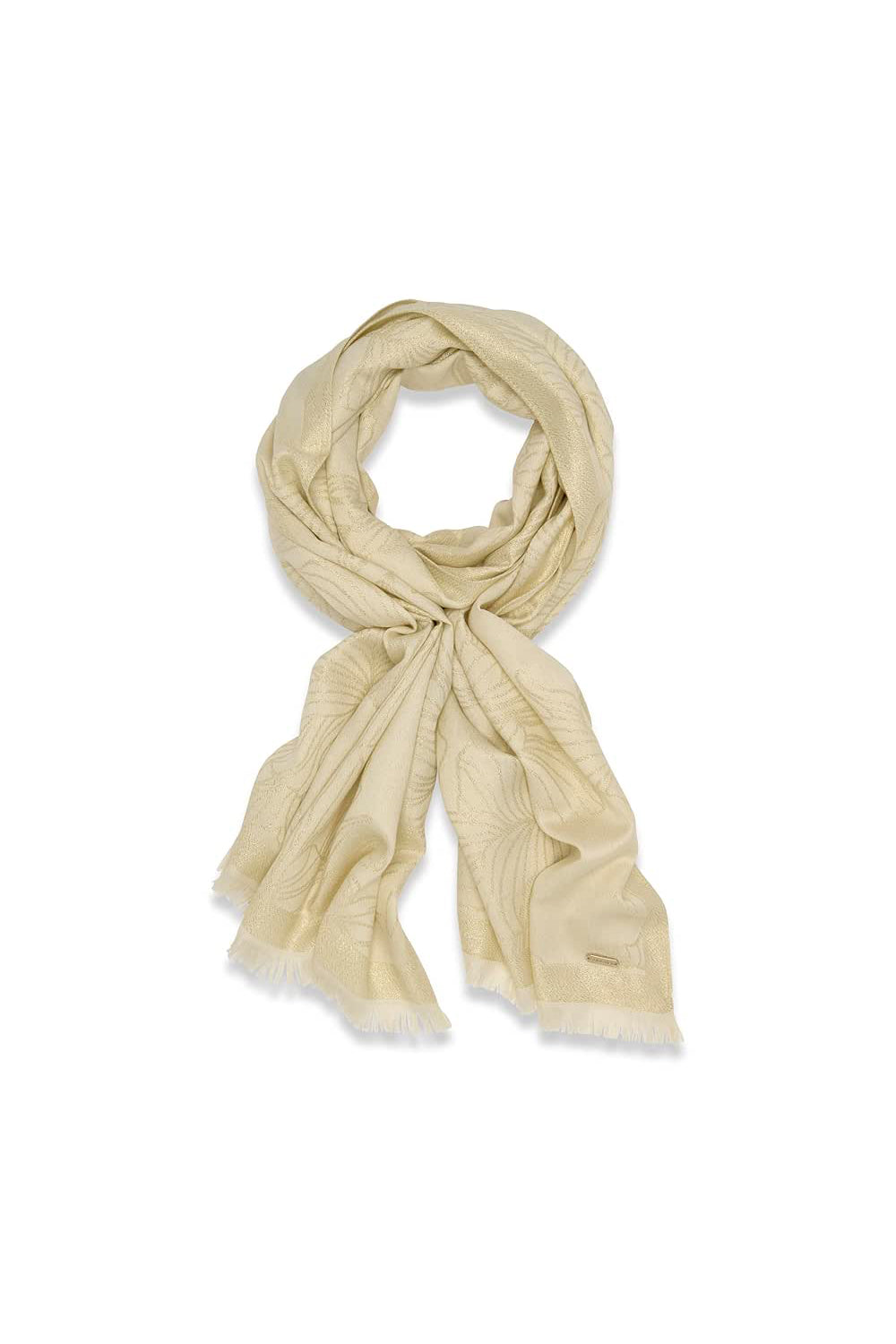 Шарф із принтом 404418075 beige