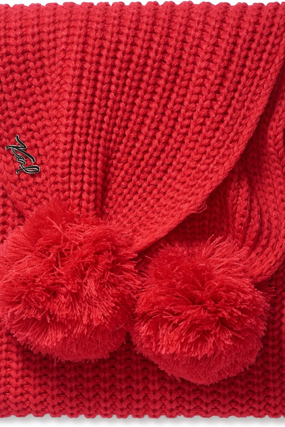 Шарф с помпонами 331546288 red