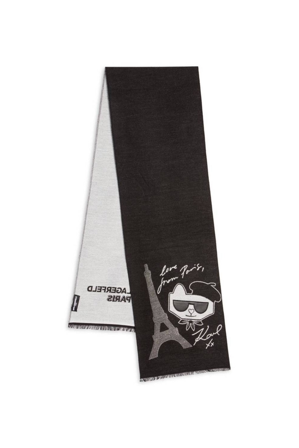 Шарф со стразами 717525976 black