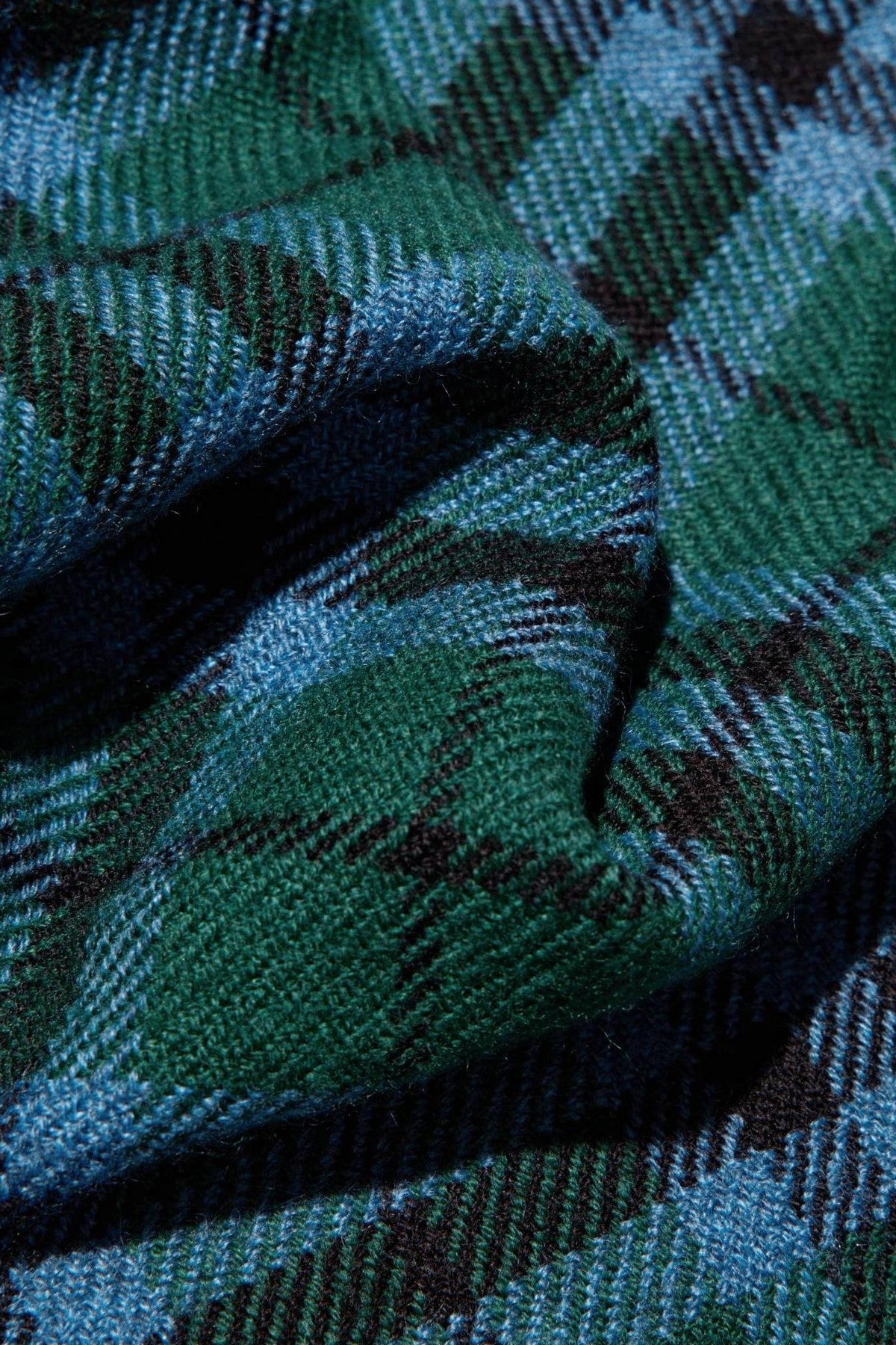 Термошарф в клітинку 500401335 green Uniqlo