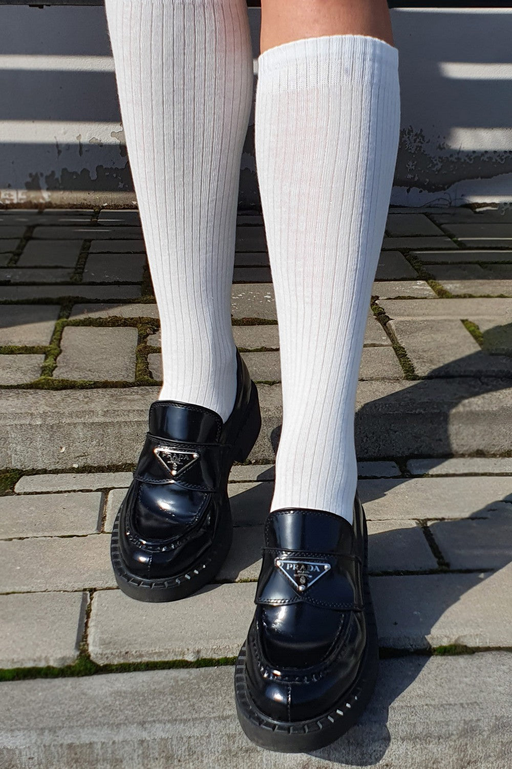 Хлопковые гольфы в рубчик 081 Ribbed