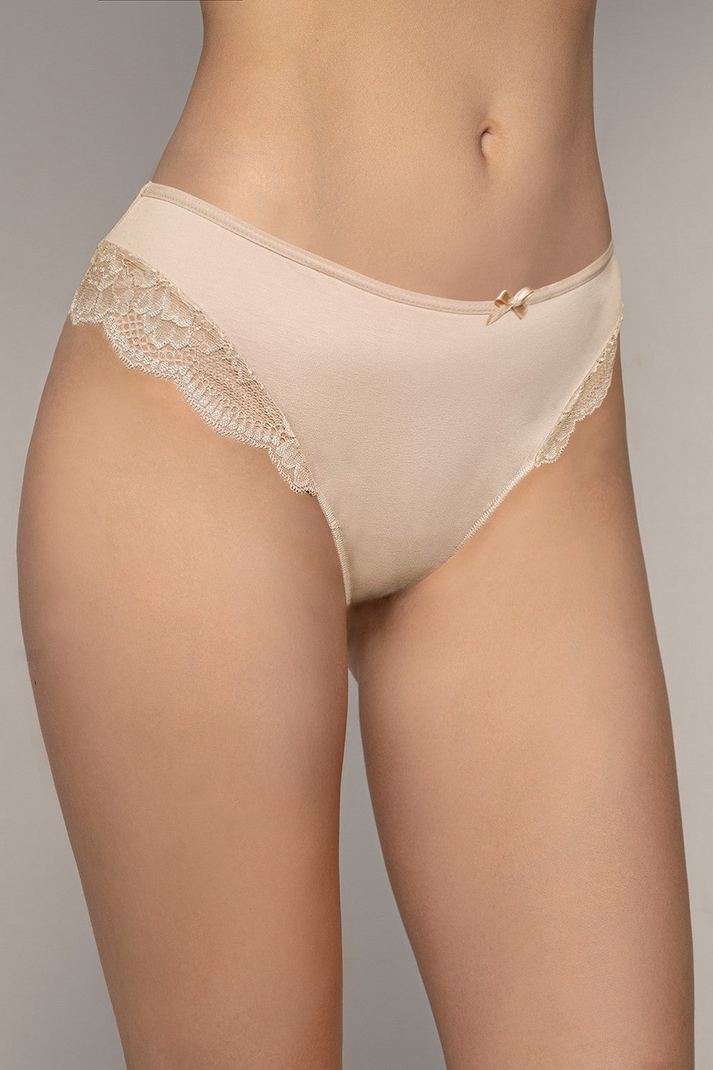 Хлопковые трусики слип BLB 117 (2 шт.) beige