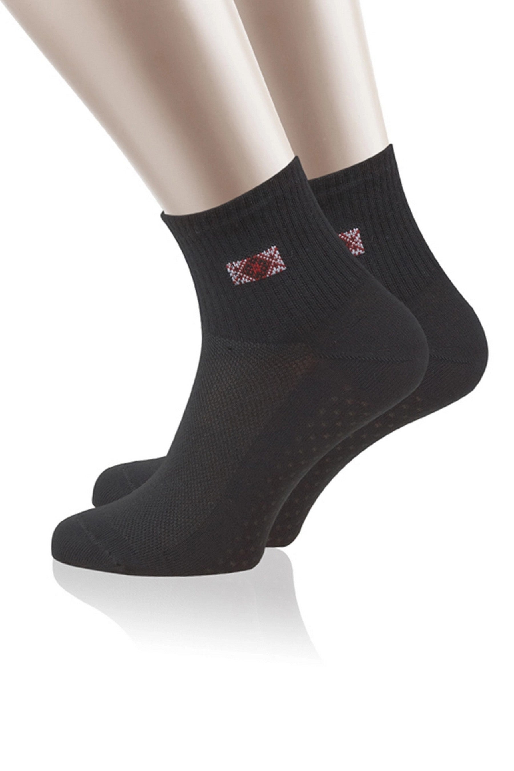 Чоловічі носки з орнаментом 04013 1-1 black Anabel Arto