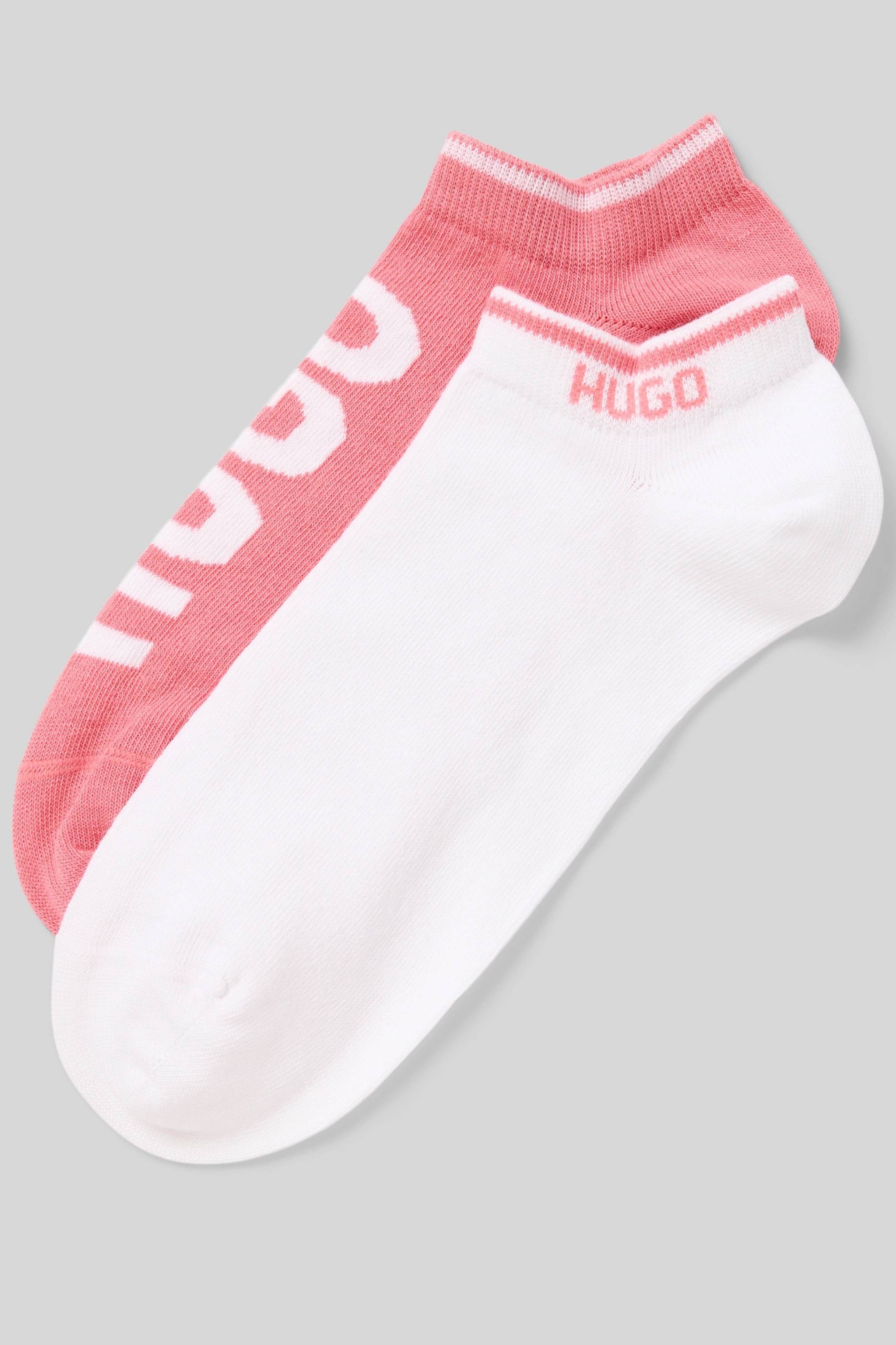 Короткі шкарпетки 921593019 (2 пари) white/rose Hugo Boss набір