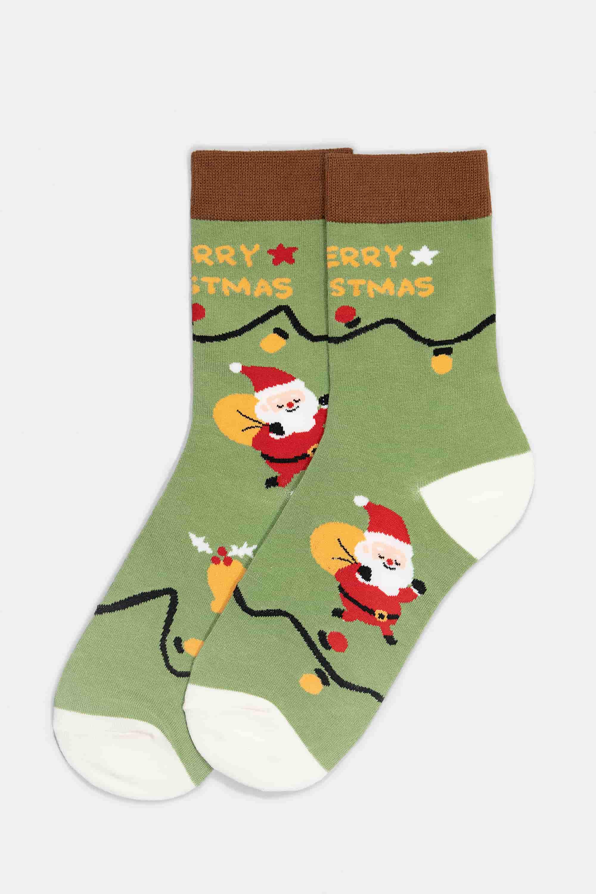 Новогодние носки CW121 Christmas olive