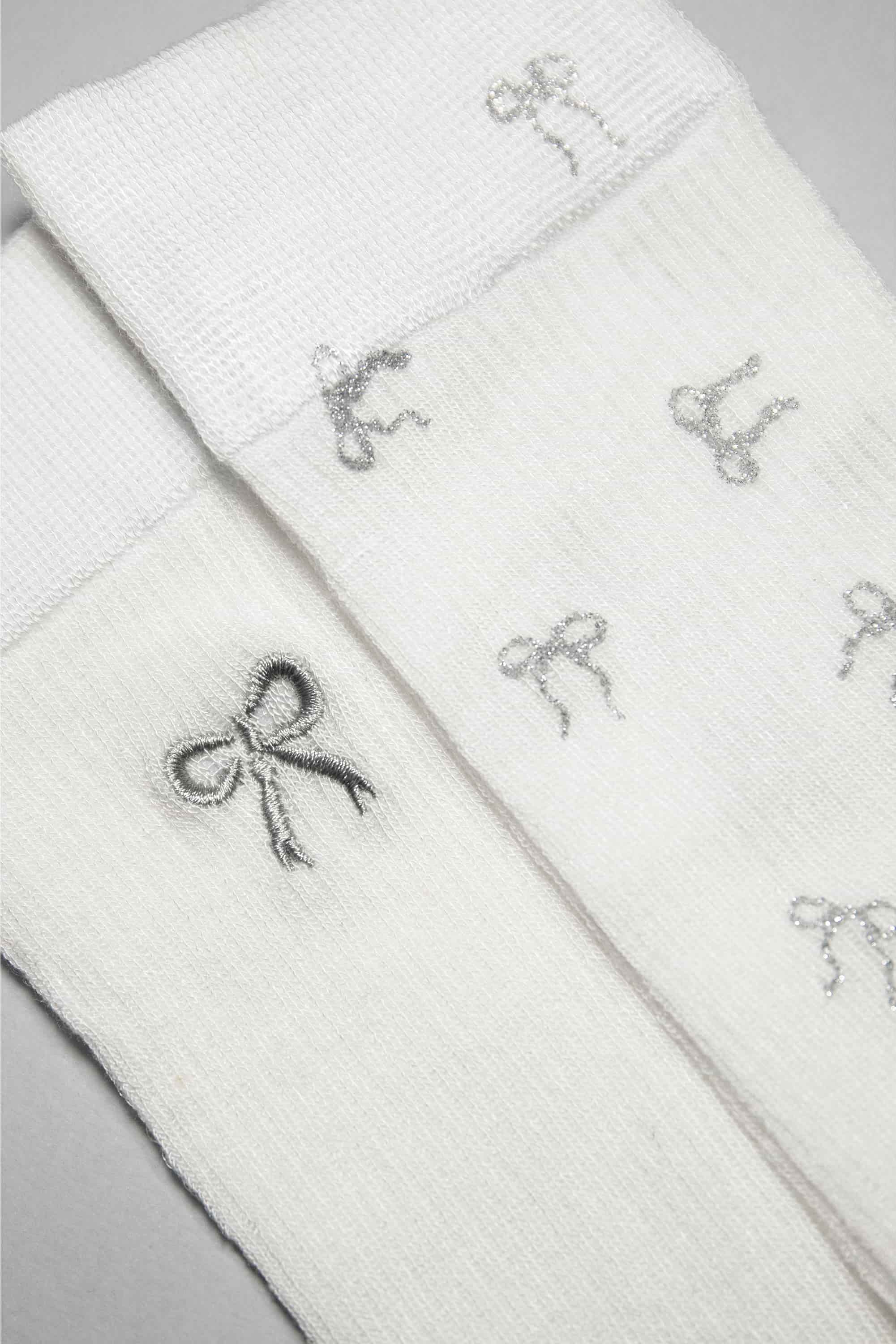 Носки с люрексом G18 Bamboo Bow (2 пары)