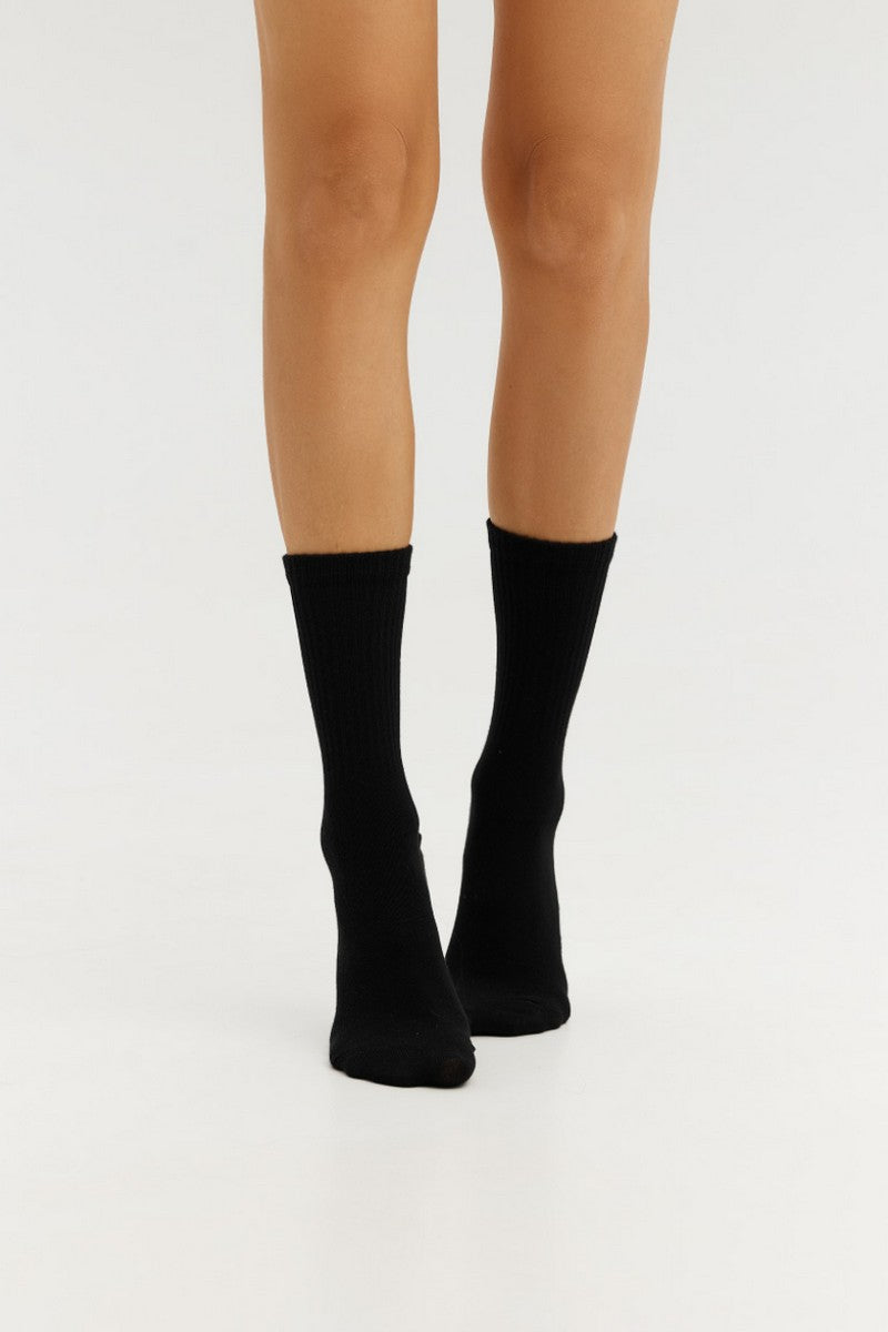 Высокие спортивные носки LSO02-4 black