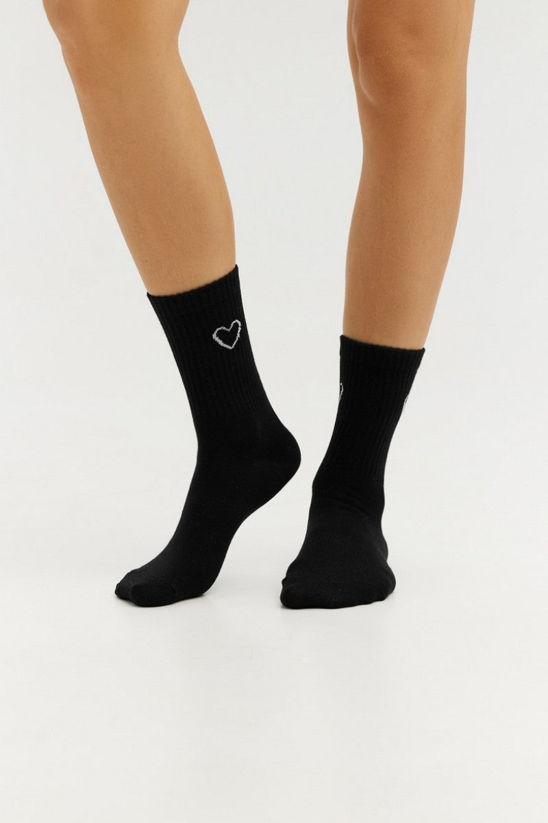 Высокие спортиные носки LSO03-4 black