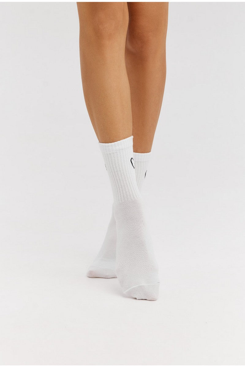 Высокие спортиные носки LSO03-4 white