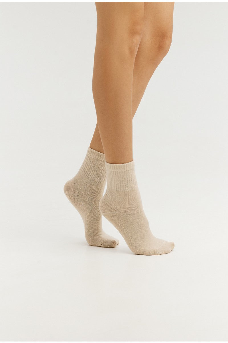 Спортивные носки LSO05-3 beige