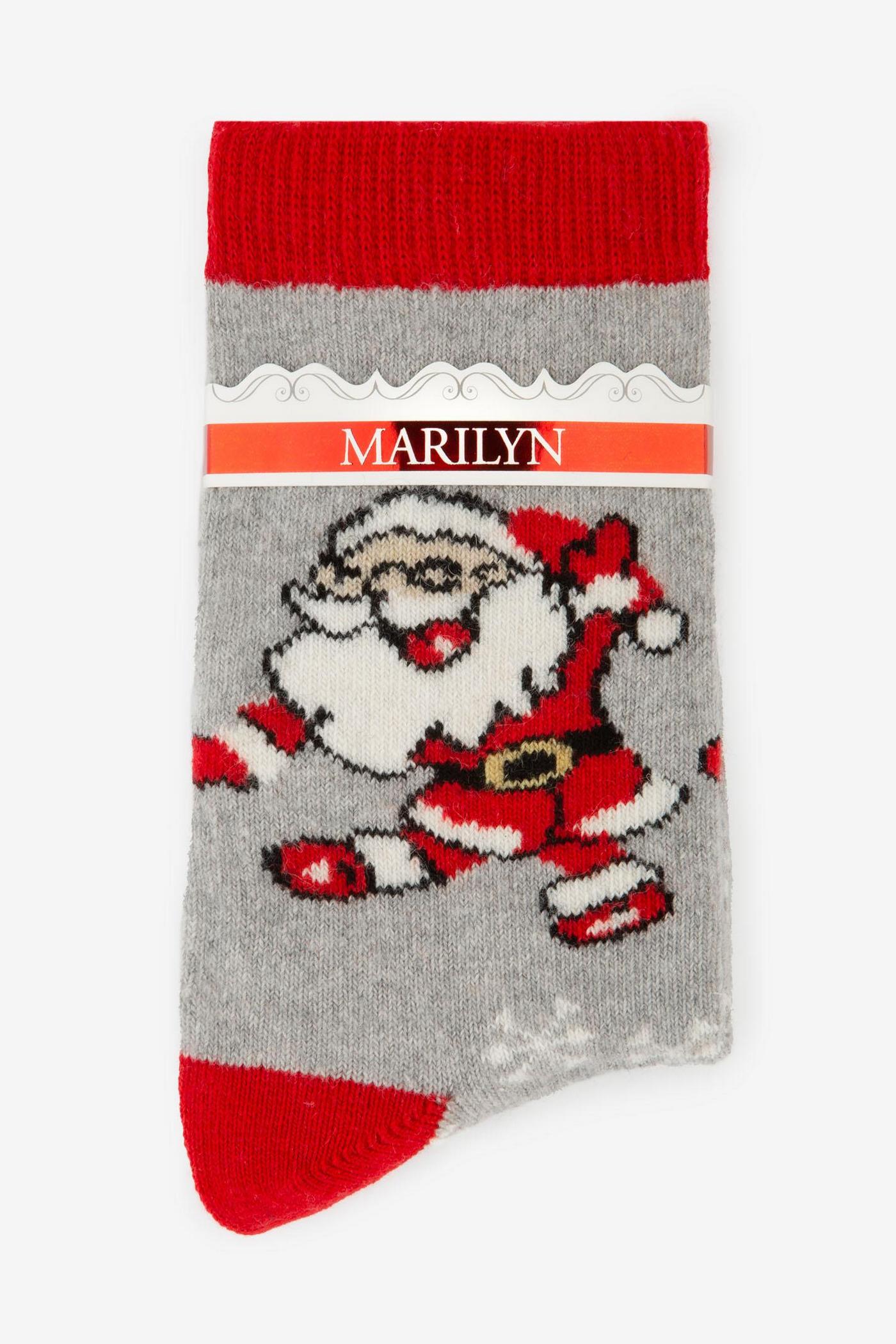 Носки с новогодним принтом D37 Angora Women No Terry