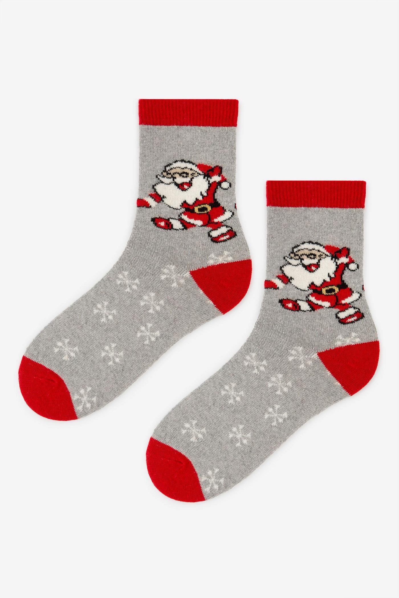 Носки с новогодним принтом D37 Angora Women No Terry