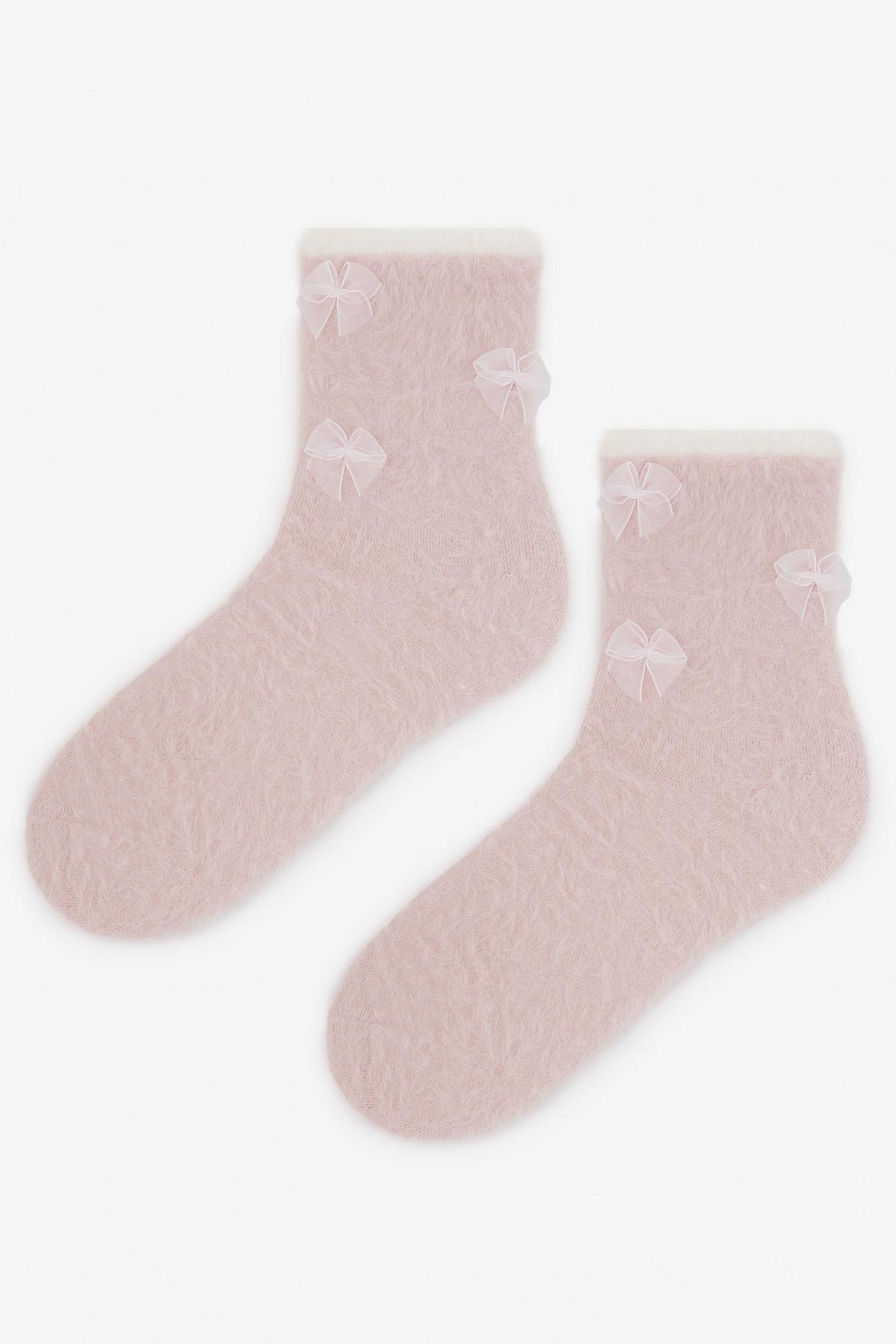 Теплые носки с бантами D41 Coozy Women
