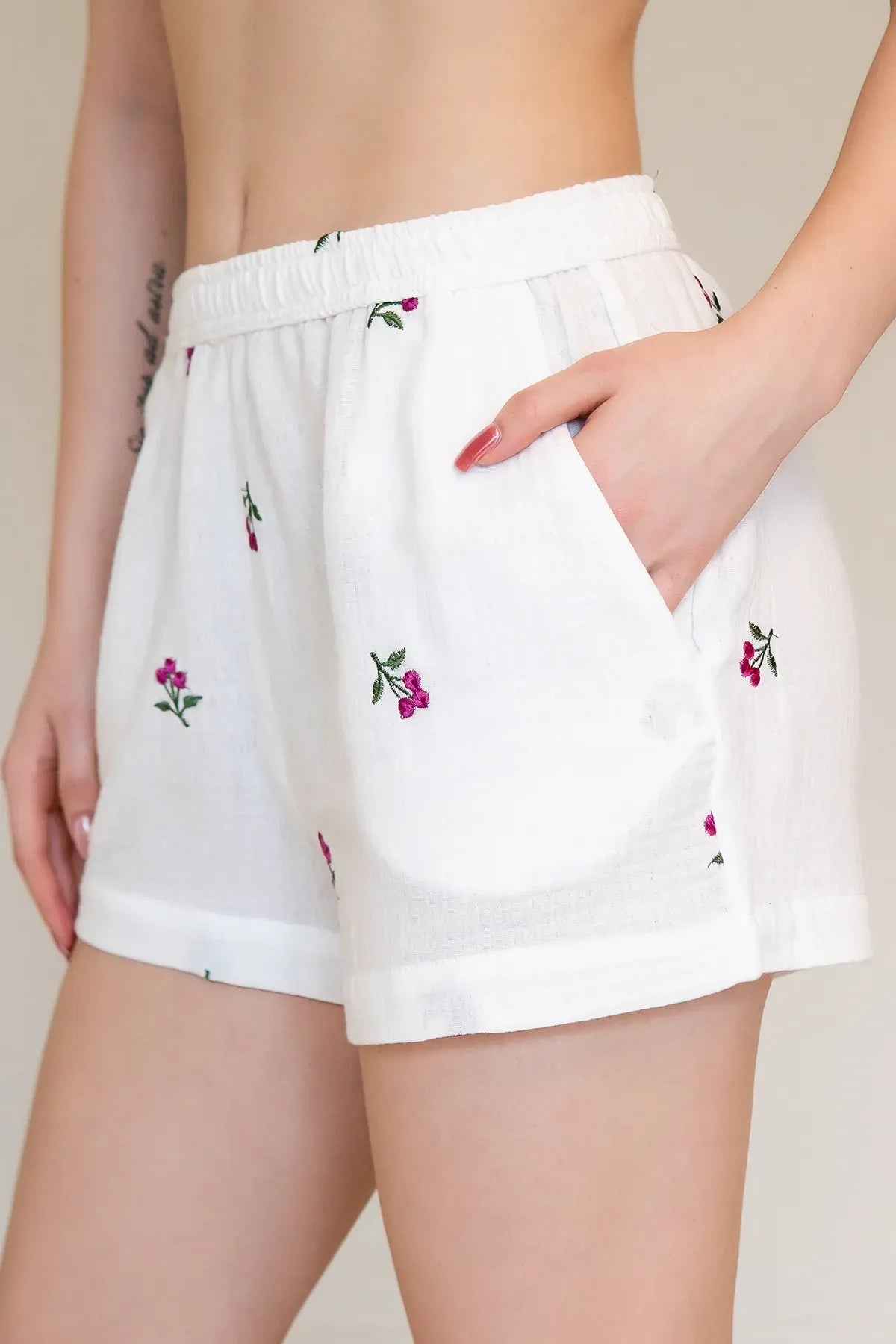 Пижамные шорты из муслина Blueberry ML0068-39-08