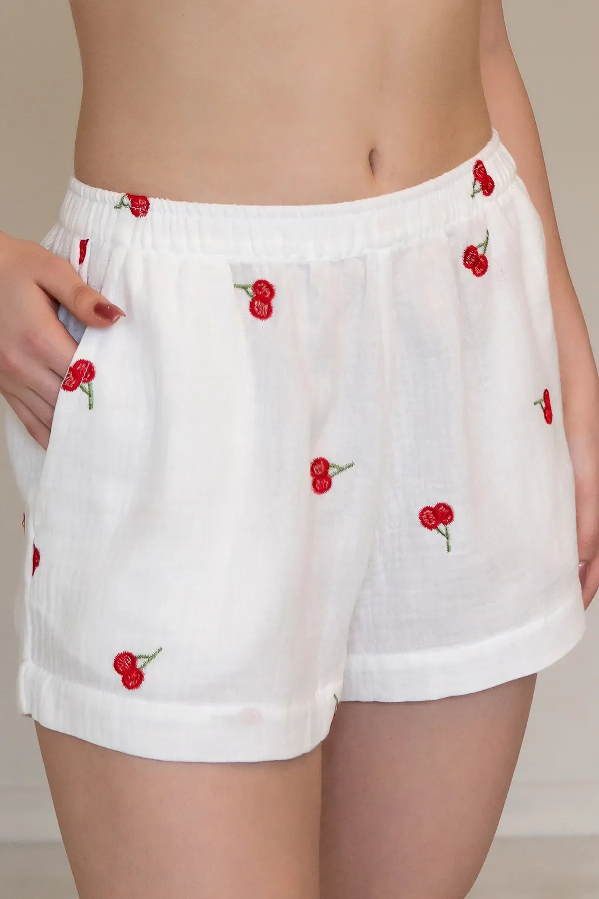 Пижамные шорты из муслина Cherry ML0068-38-08