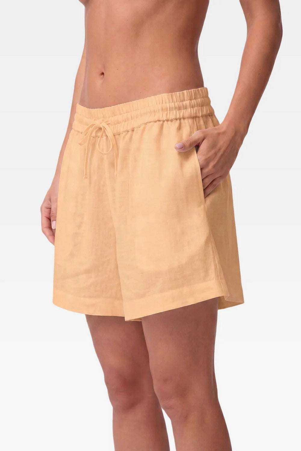 Лляні шорти 242203-05 Perfect Days peach lavish Nokaya