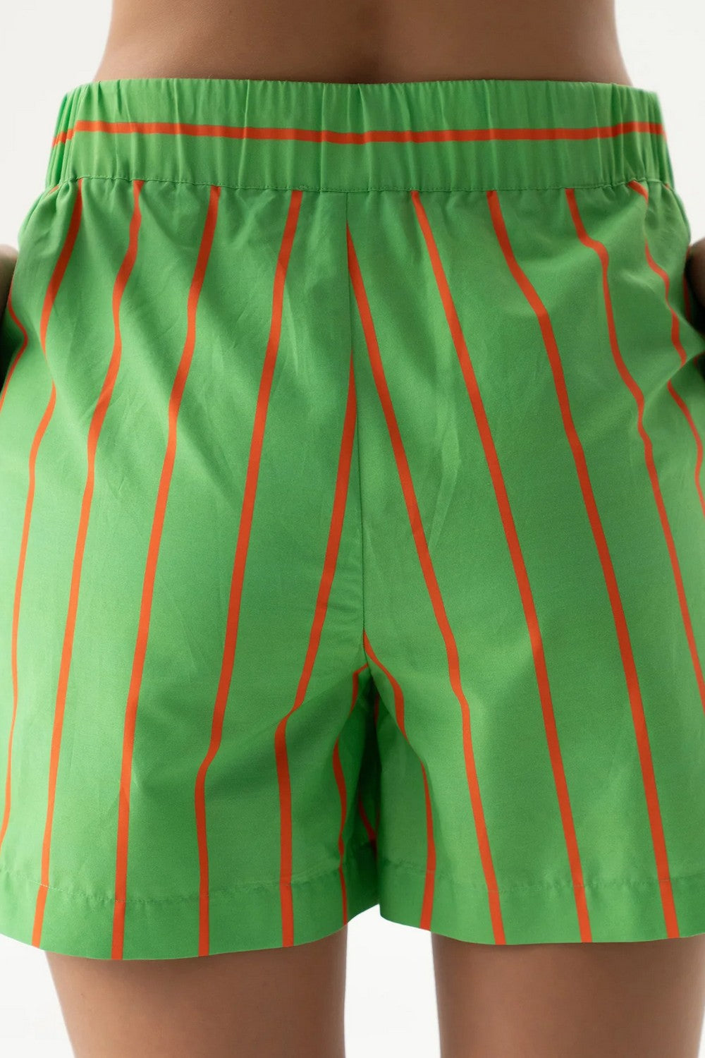 Хлопковые шорты 251204-05 Strapped Cotton retro green