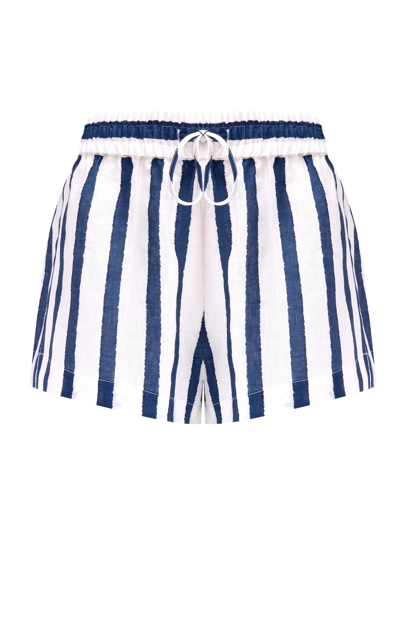 Льняные шорты 251206-05 Linen Spirit nautical print