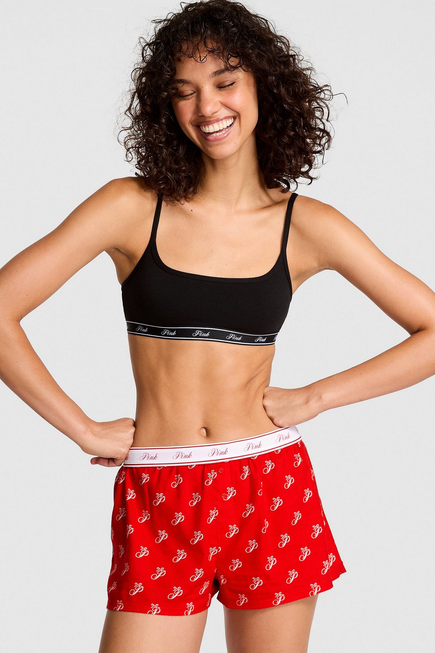 Піжамні шорти 341011414 red Victoria`s Secret