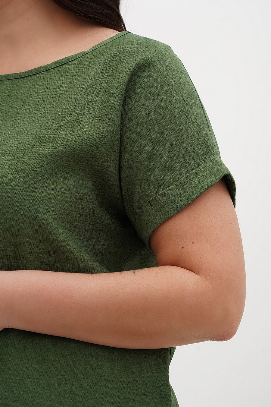 Топ из вискозы 060 Green grass