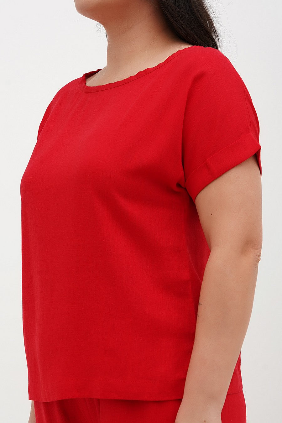 Топ из вискозы 060 red