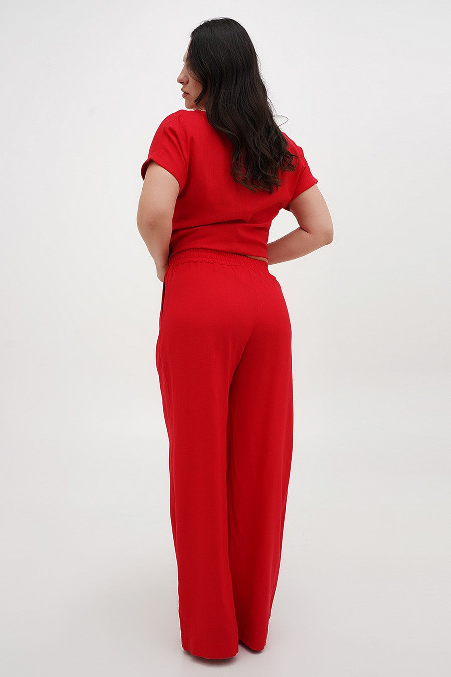 Штани з віскози 062 red