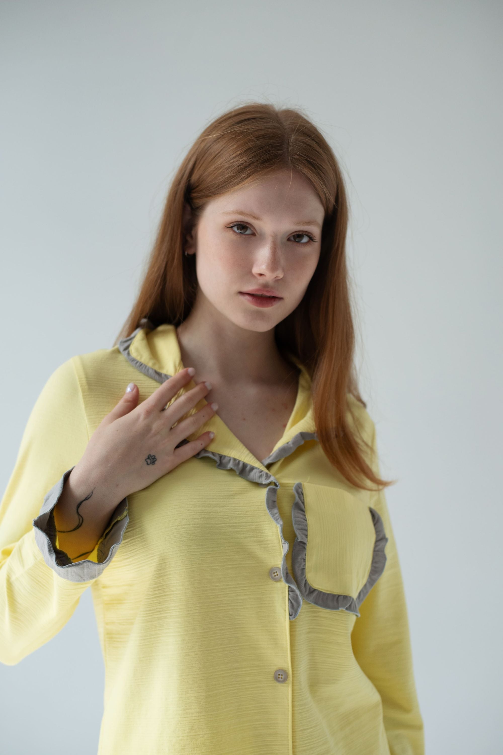 Пижама с брюками 139 lemon