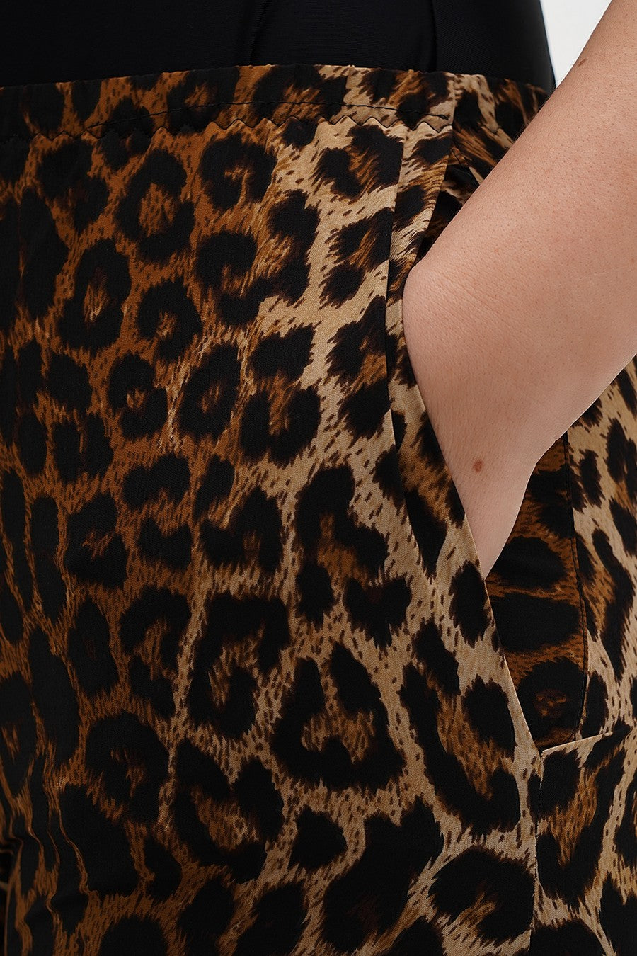 Брюки с анималистичным принтом 509 print leopard