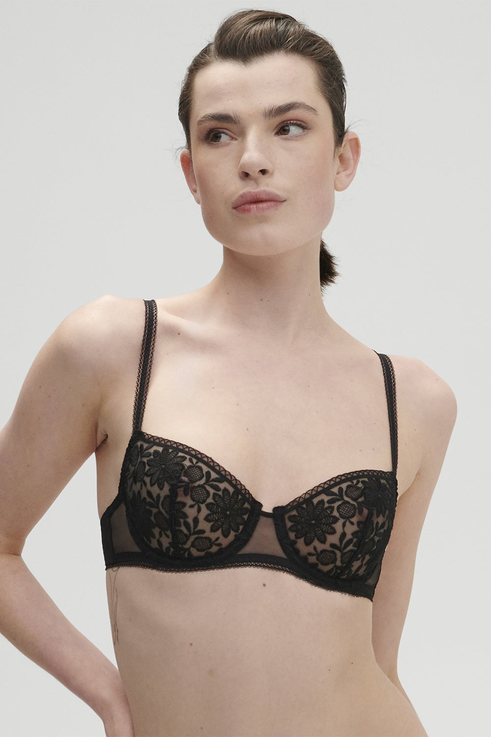 Мягкий бюстгальтер балконет Amazone 1C2330 black FW23