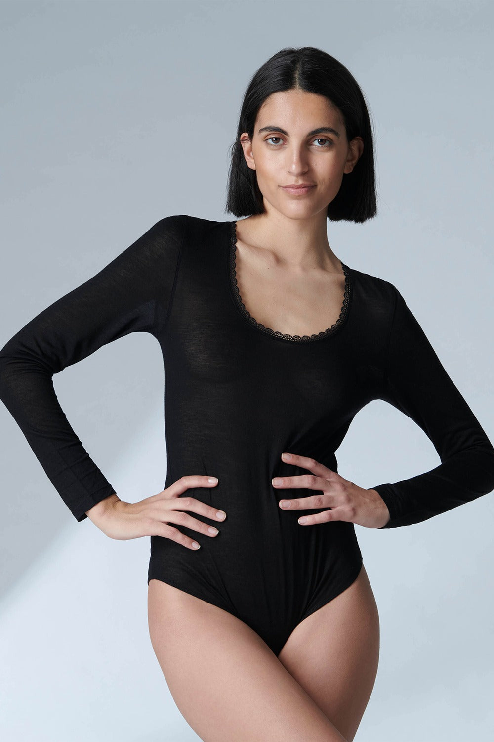 Боди-слип из вискозы Cocooning 17S510 black