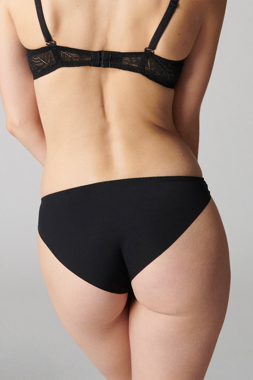 Трусики слип с кружевом Comete 12S720 black