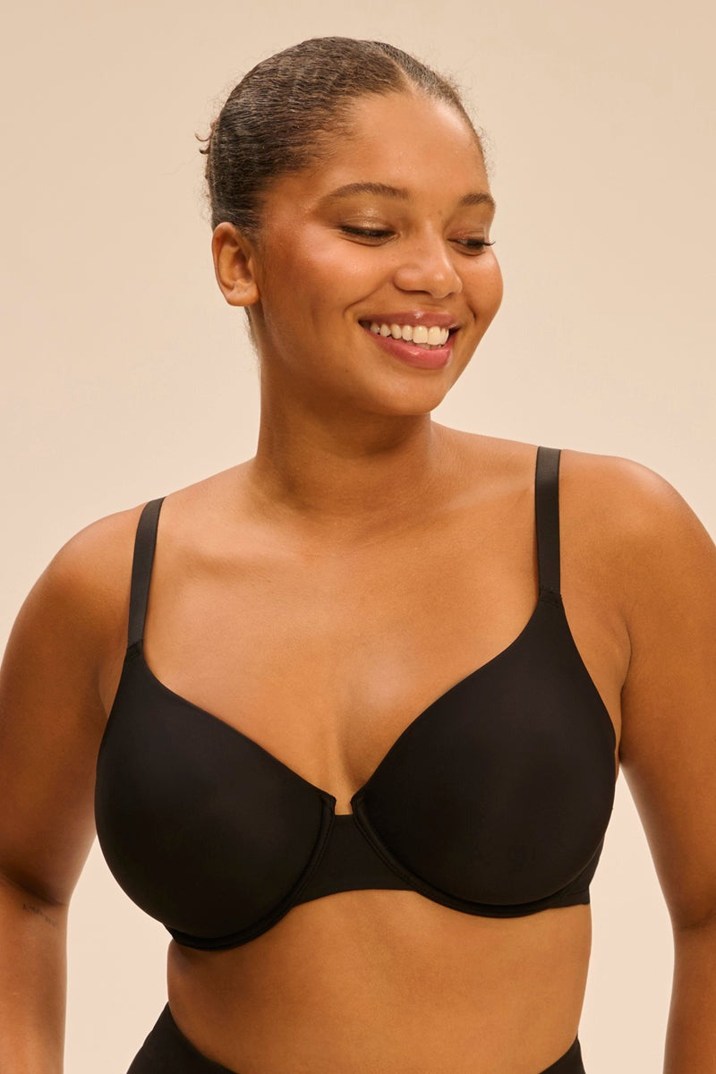 Бесшовный бюстгальтер на косточках Essentiel 13V317 black