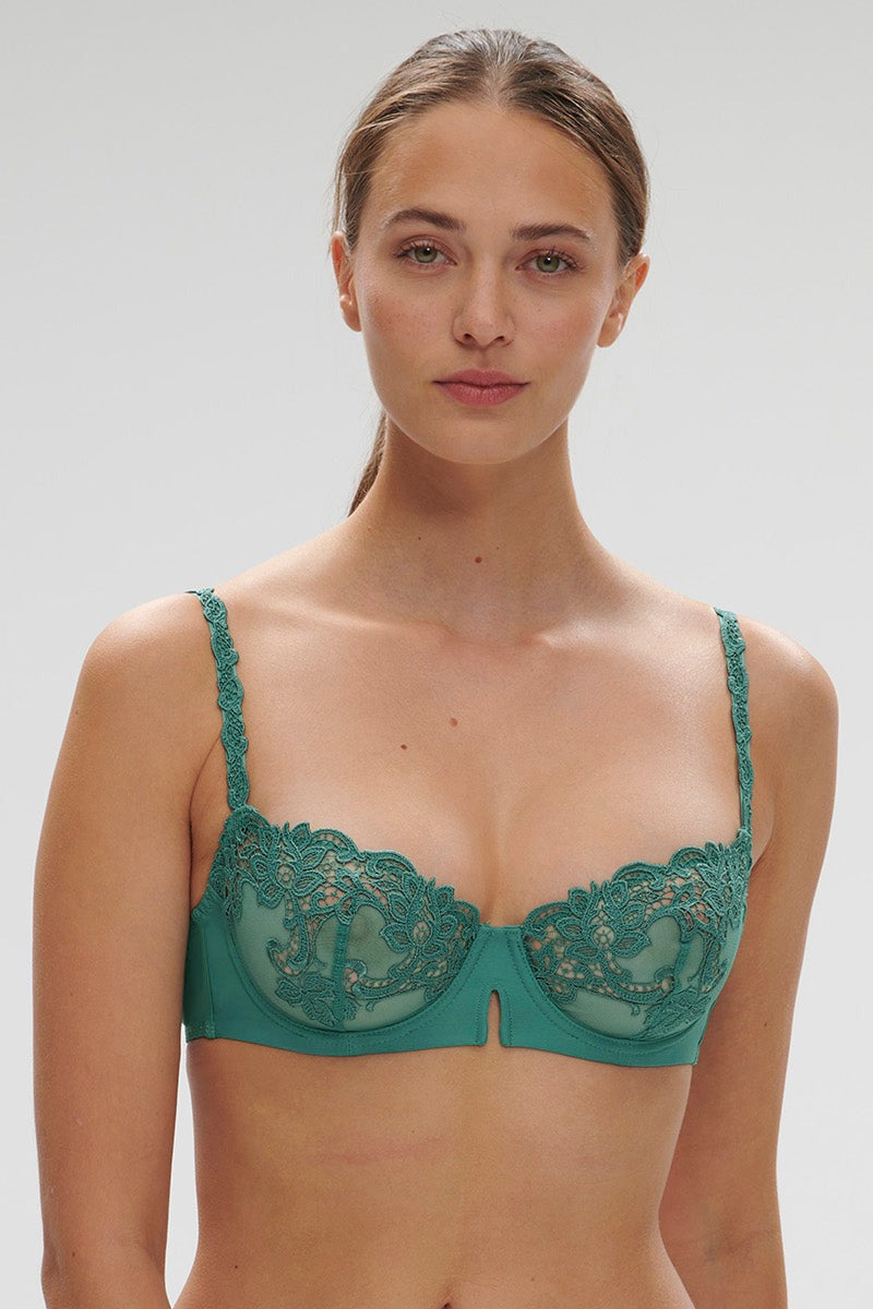 Мягкий бюстгальтер балконет Saga 15C330 vert garden SS24