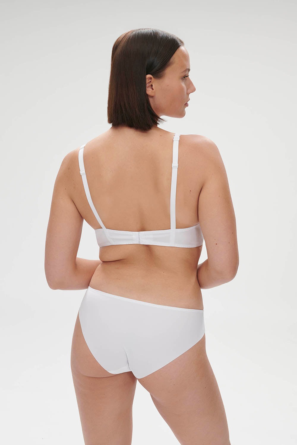 Бюстгальтер балконет из микросетки Wish 12B330 blanc cristal SS24