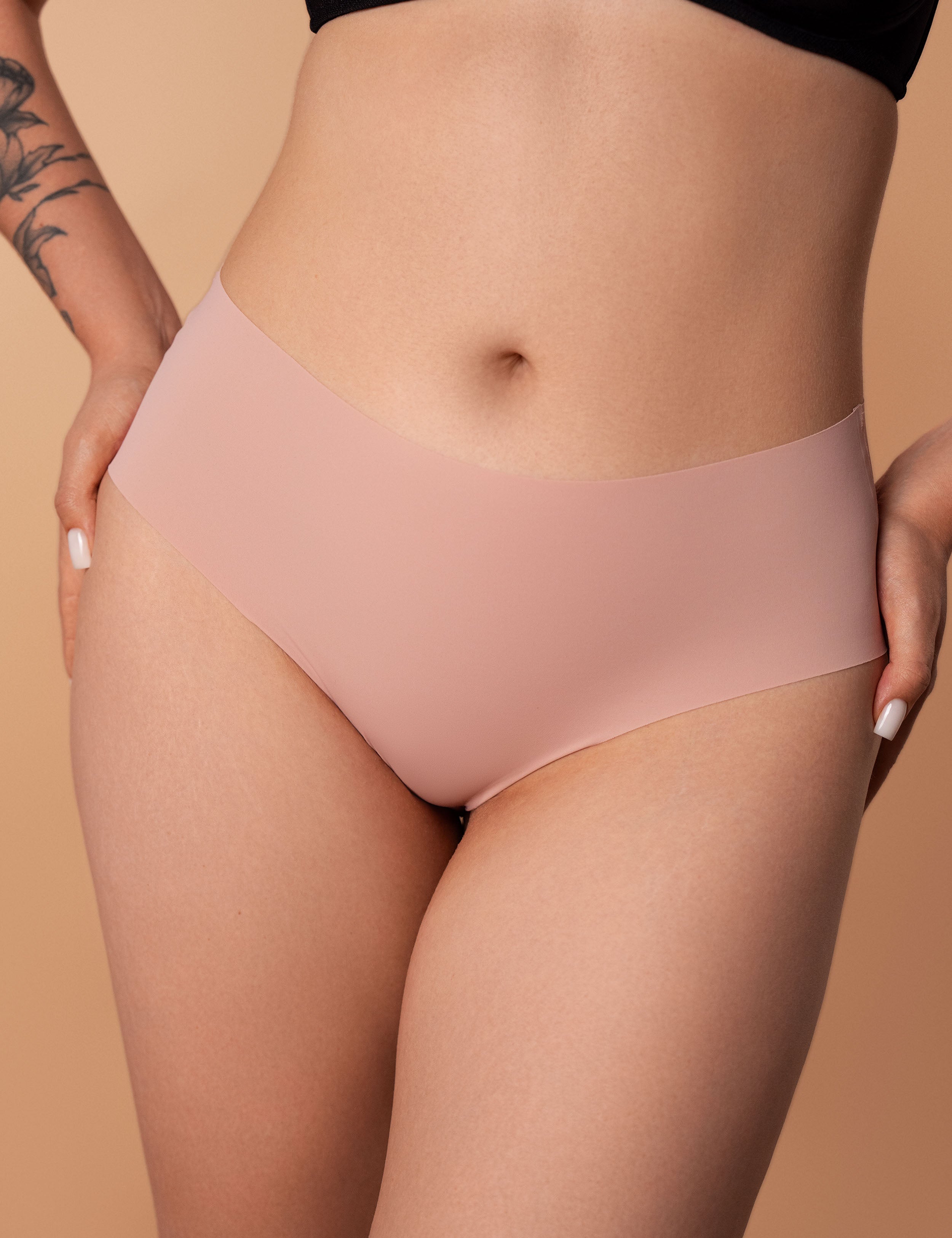 Высокие трусики слип SLZ26702101 (3 шт.) black/ivory/rose powder