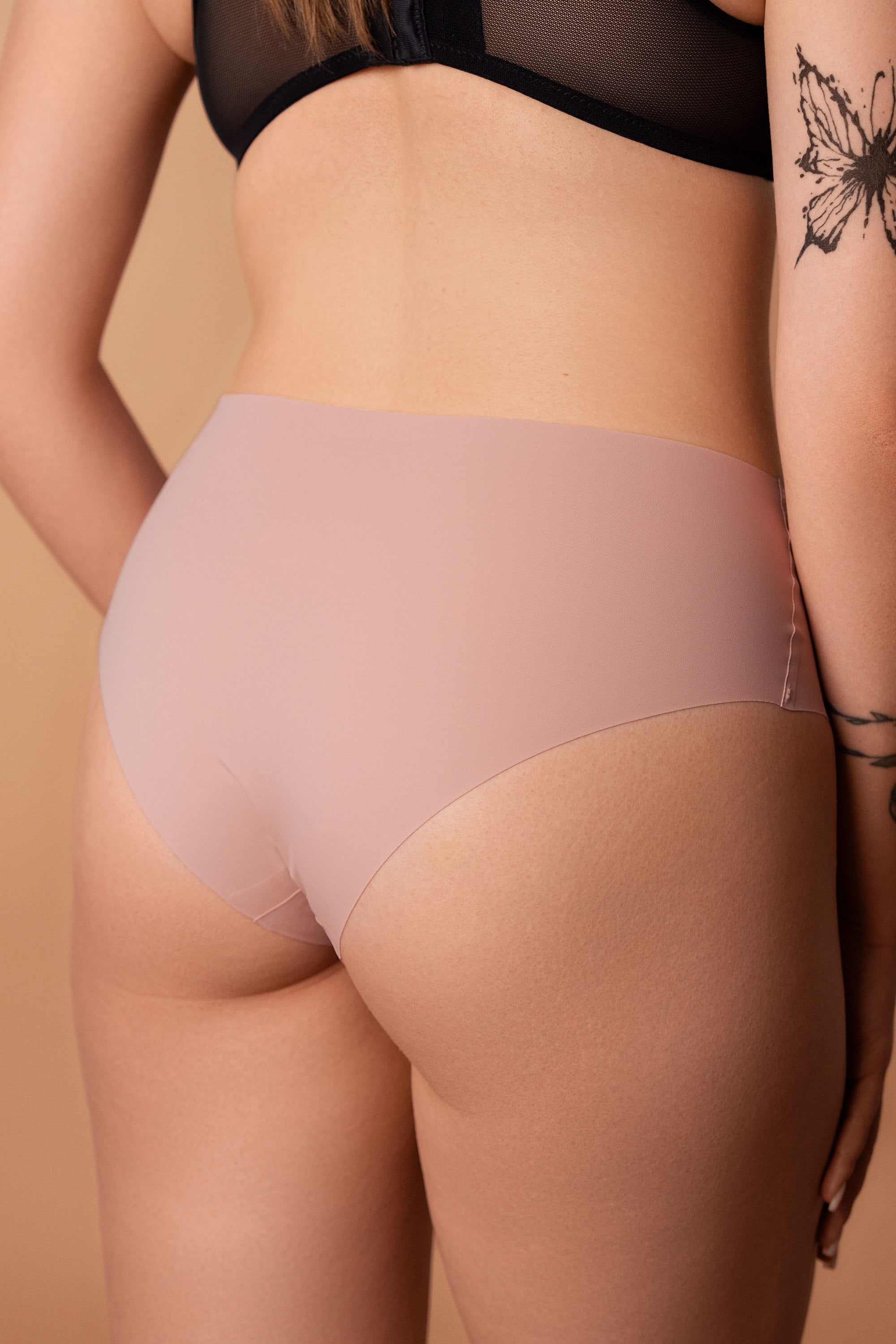 Высокие трусики слип SLZ26702101 (3 шт.) black/ivory/rose powder