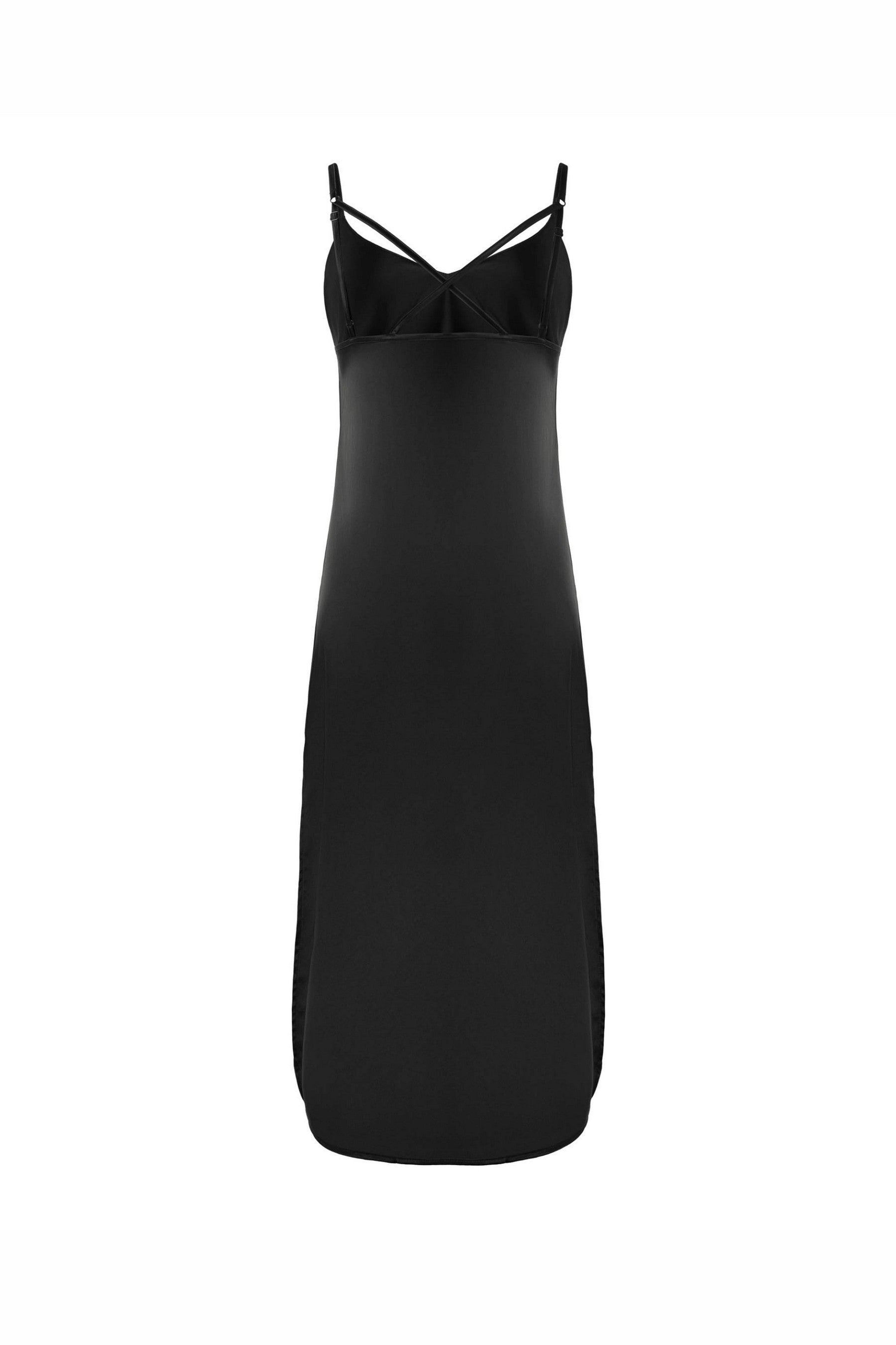 Ночная сорочка с разрезами 8180-6046 black