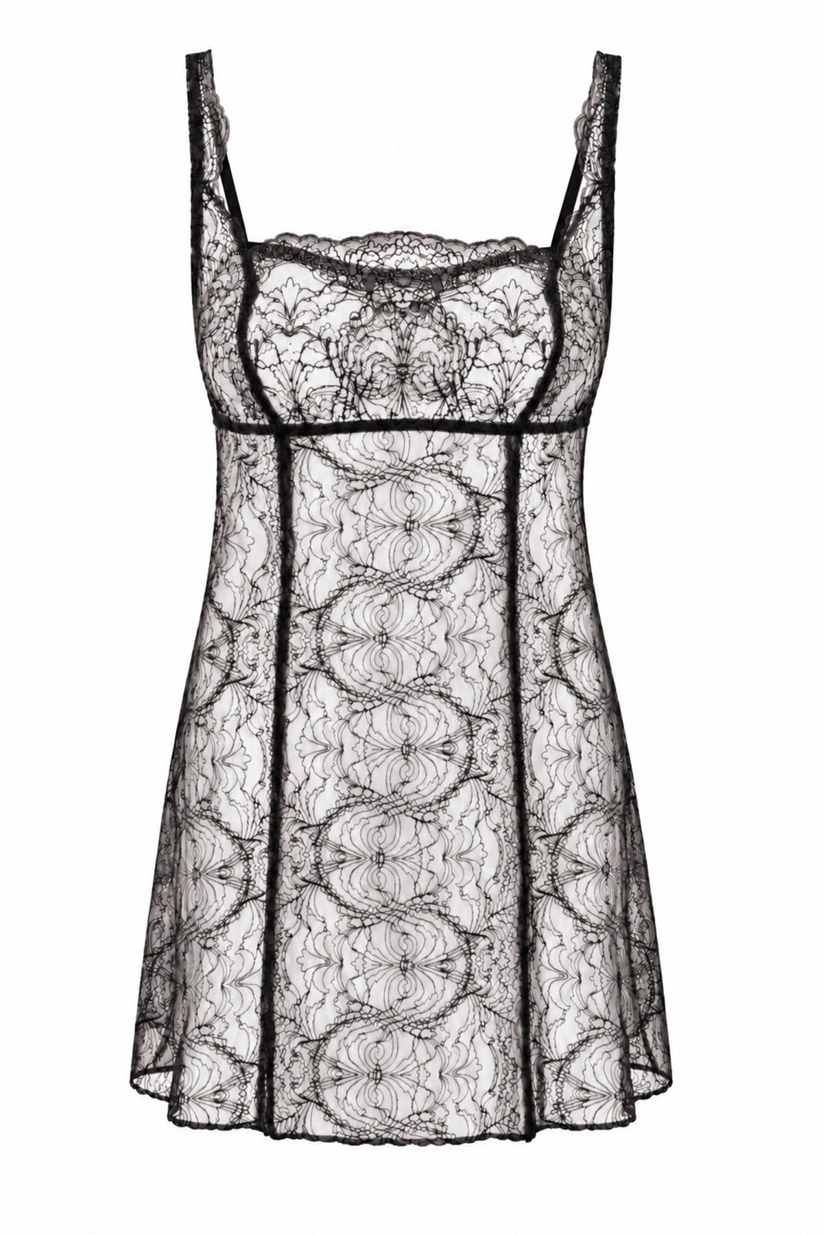 Мереживна сорочка 8187-2311/01 black Anabel Arto