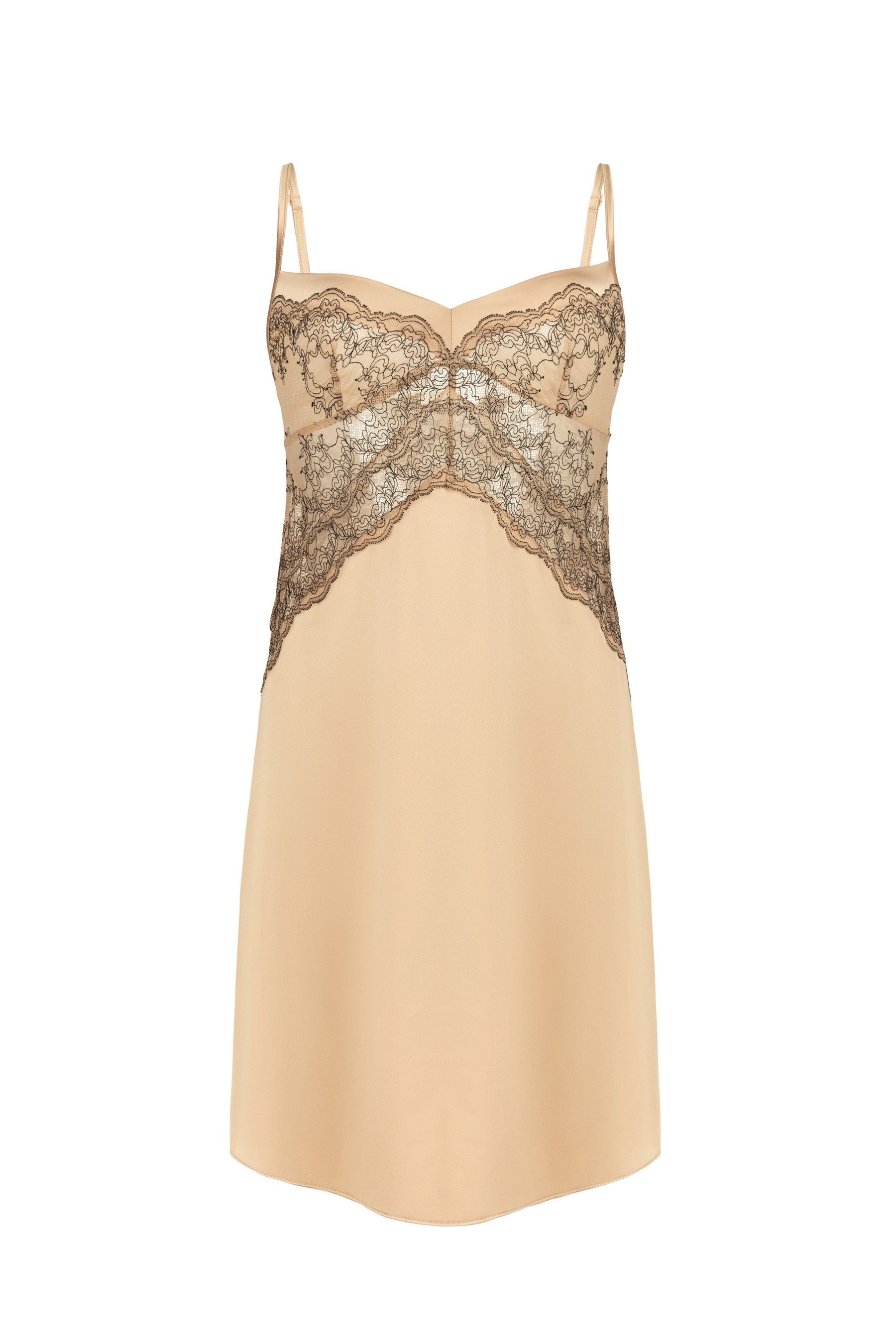 Нічна сорочка із сатину 8190-6041/04 beige Anabel Arto