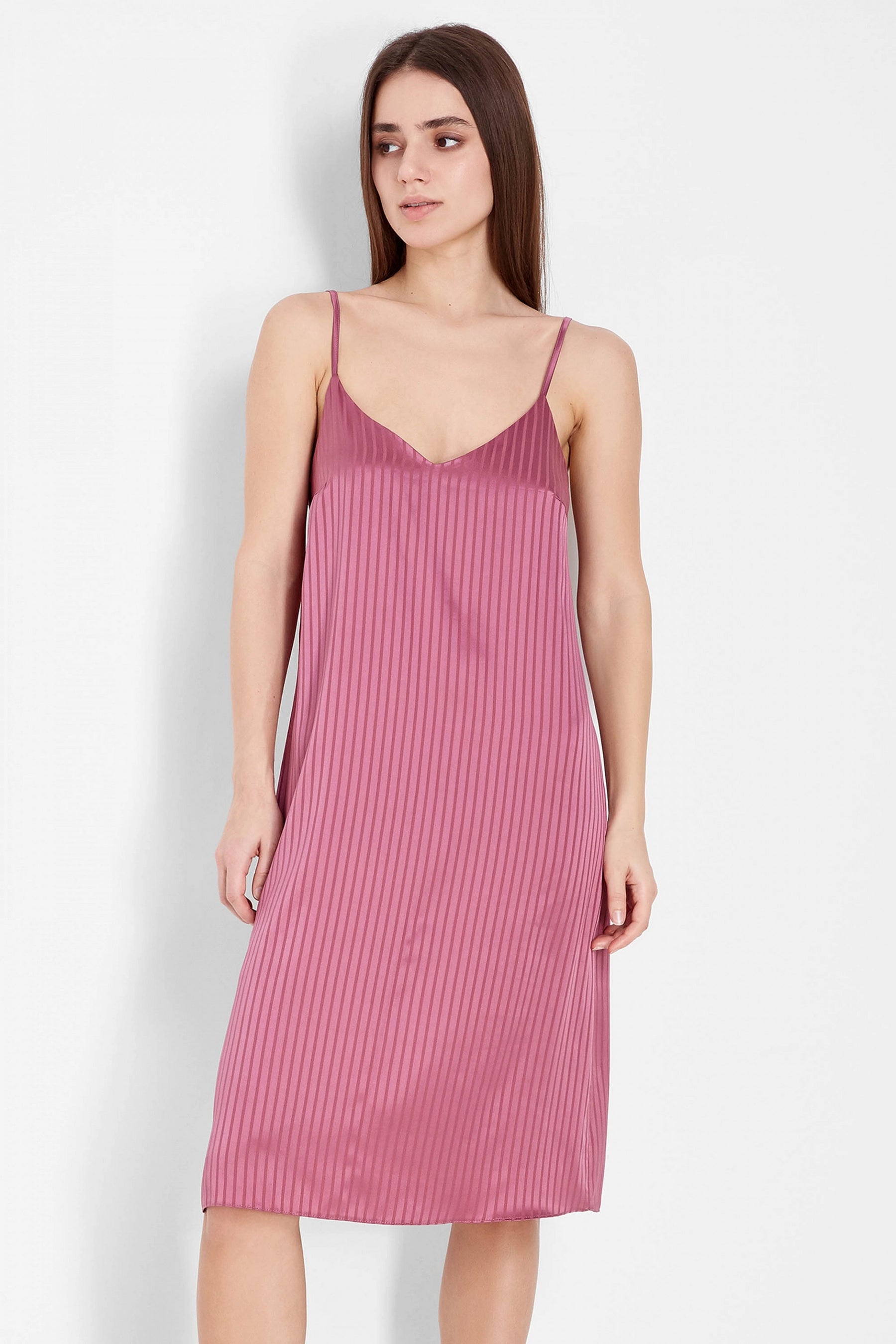 Шелковая сорочка S-6046-1 104 lilac