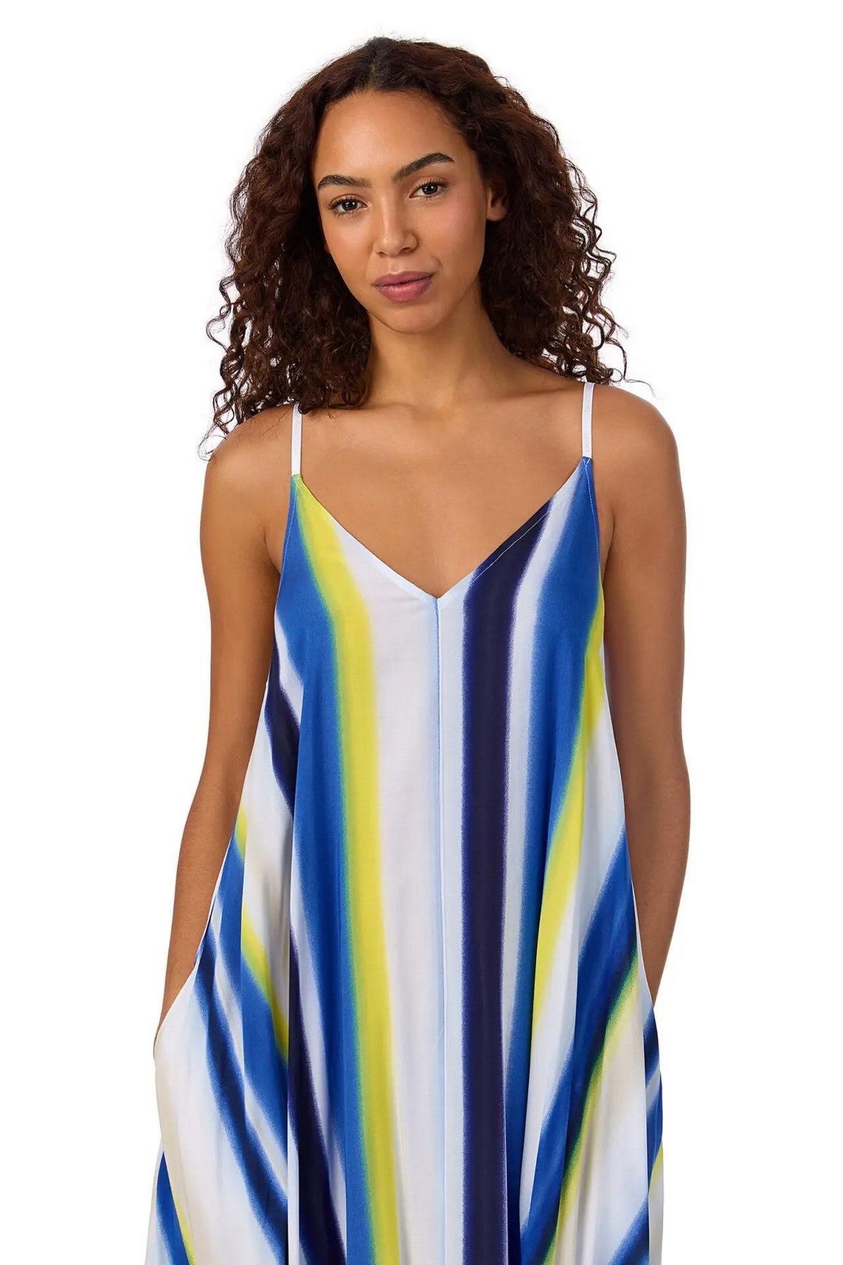 Сорочка из вискозы YI60052 976 multistripes