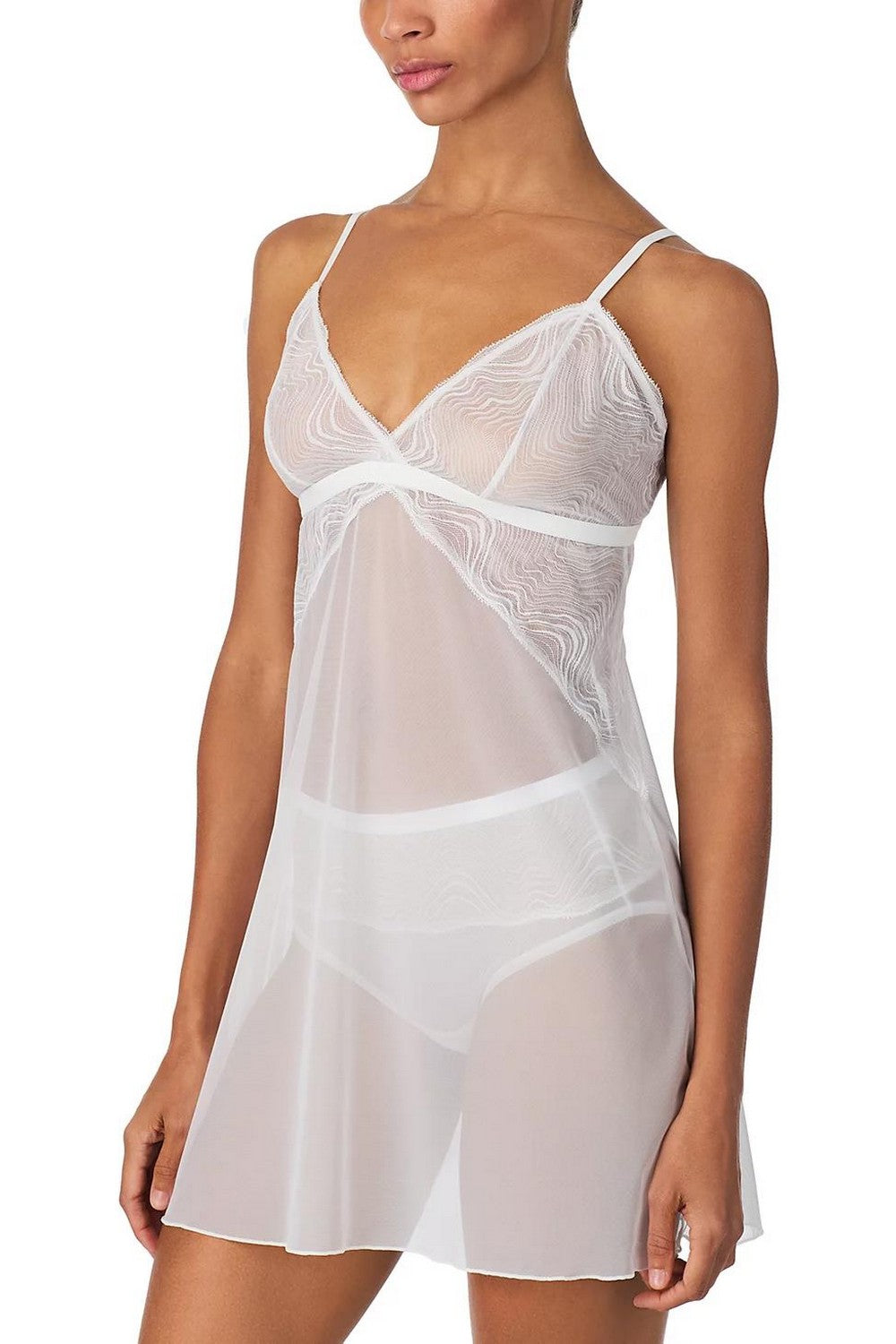 Сорочка с кружевом DK7448 snow